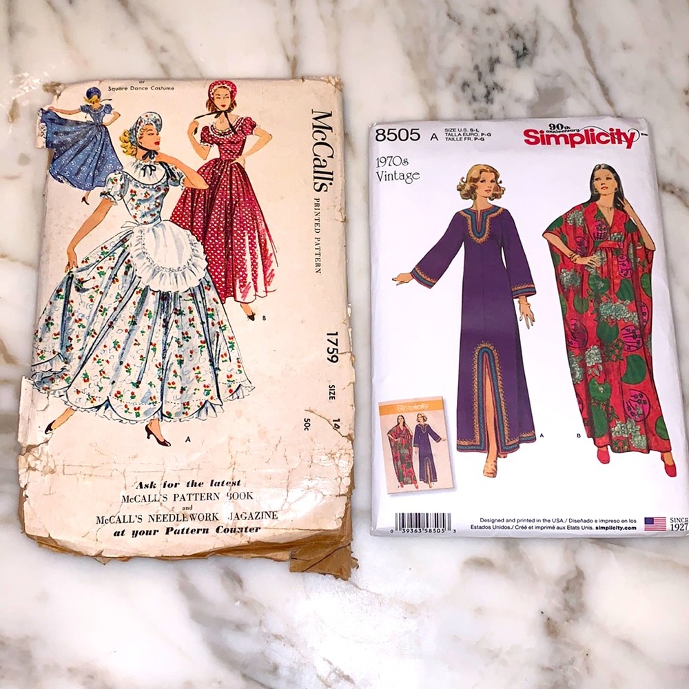 McCall’s and Simplicity (2) vintage patterns